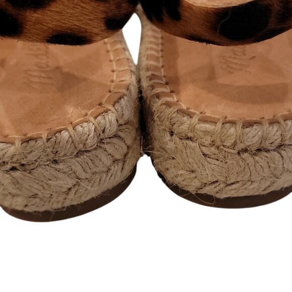 NWOB Madewell Malia Calfhair Espadrille Sandal, 8.5 - Picture 7 of 11